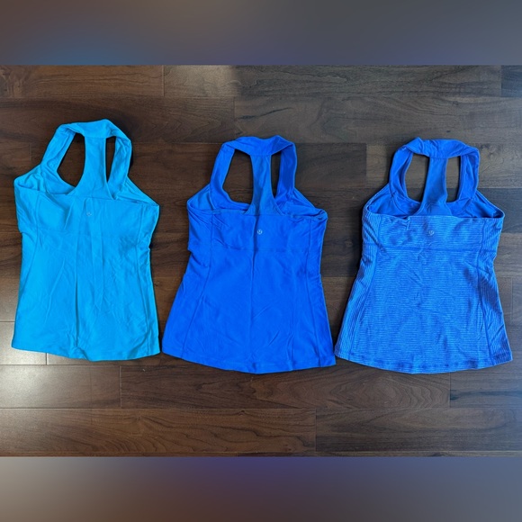 Lululemon Scoop Neck Tank (lot of 6) Size 8.  Assorted colours - Picture 5 of 6